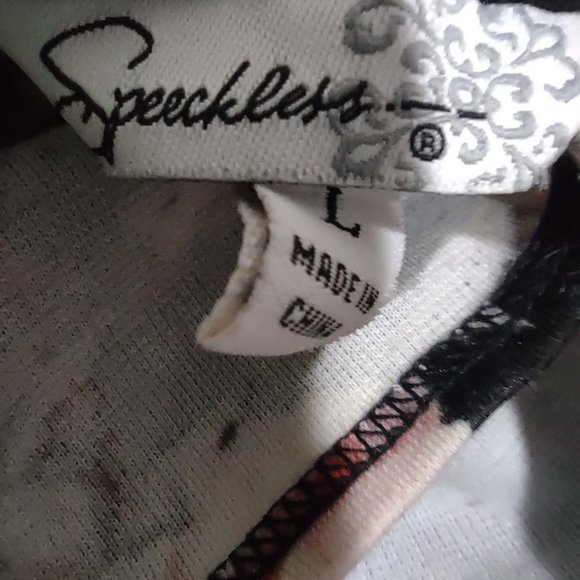 SPEECHLESS PEPLUM BLACK FLORAL PENCIL SKIRT DRESS SLEEVELESS WOMEN'S SIZE L - Picture 5 of 8